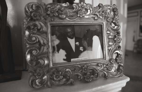 Ross and her husband Rodney Kendrick on their wedding day.