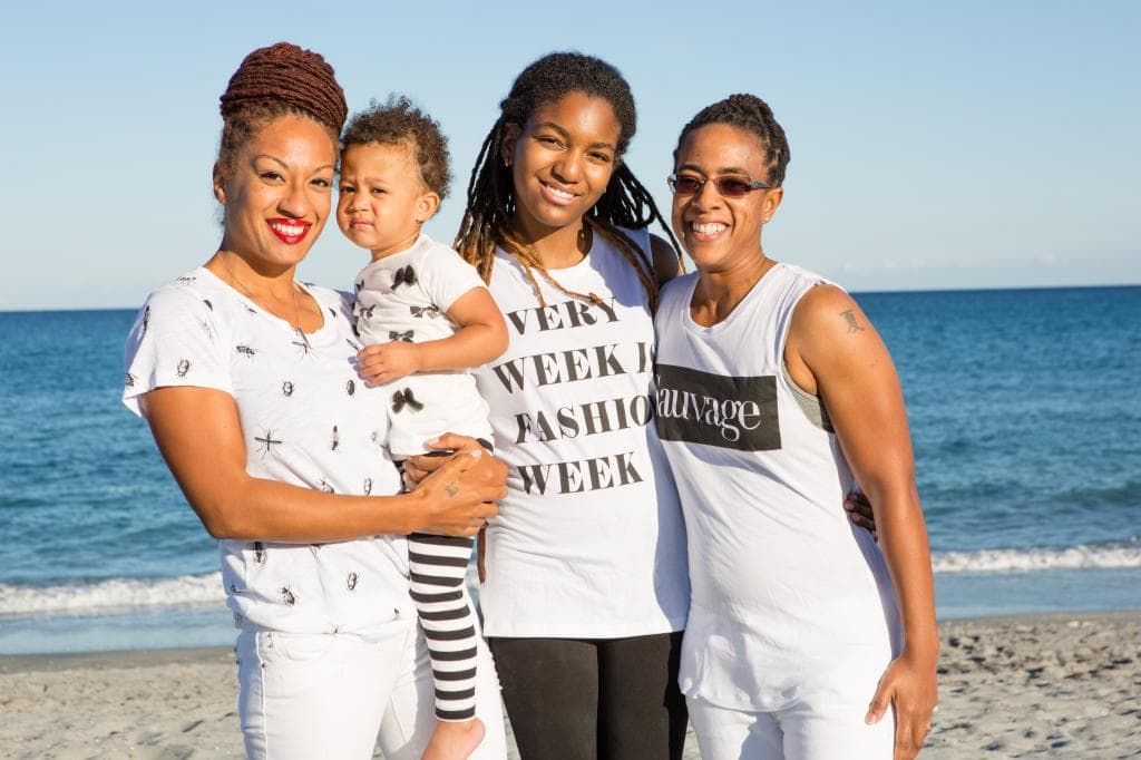 Author Kendal Esquerre (left) and her family. Photo credit: Cory Weiner from ForeverStudios. 