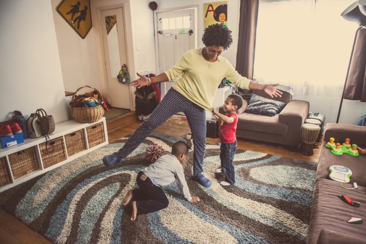 Jamyla Bennu with her two sons. Photo credit: Erika Layne