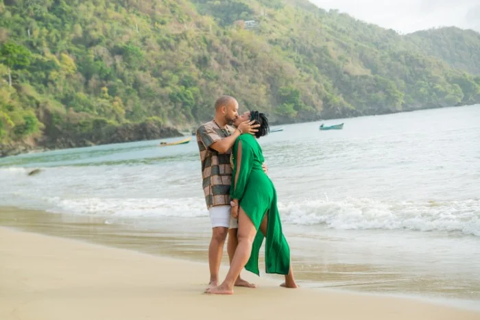 “Love keeps me living. Celebrating the first day of our wedding ceremonies on Castara Beach in Tobago.” (Photo credit: ShocPhoto Imagery )