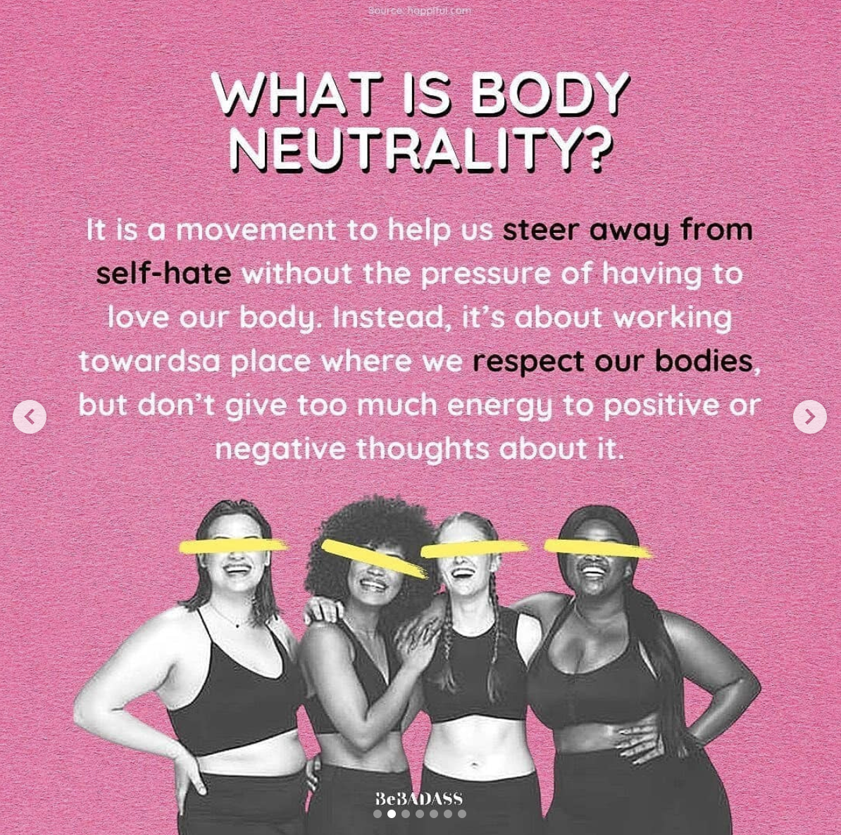 Body positivity vs body neutrality