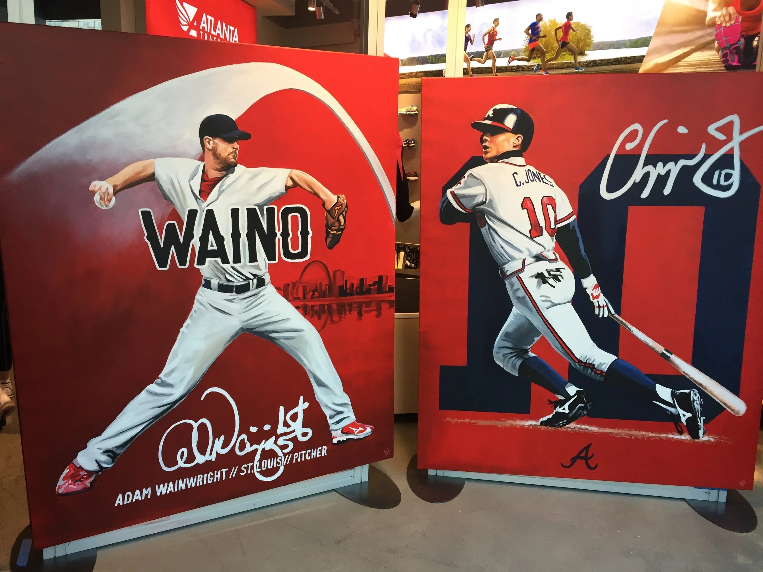 Mizuno Baseball Paintings