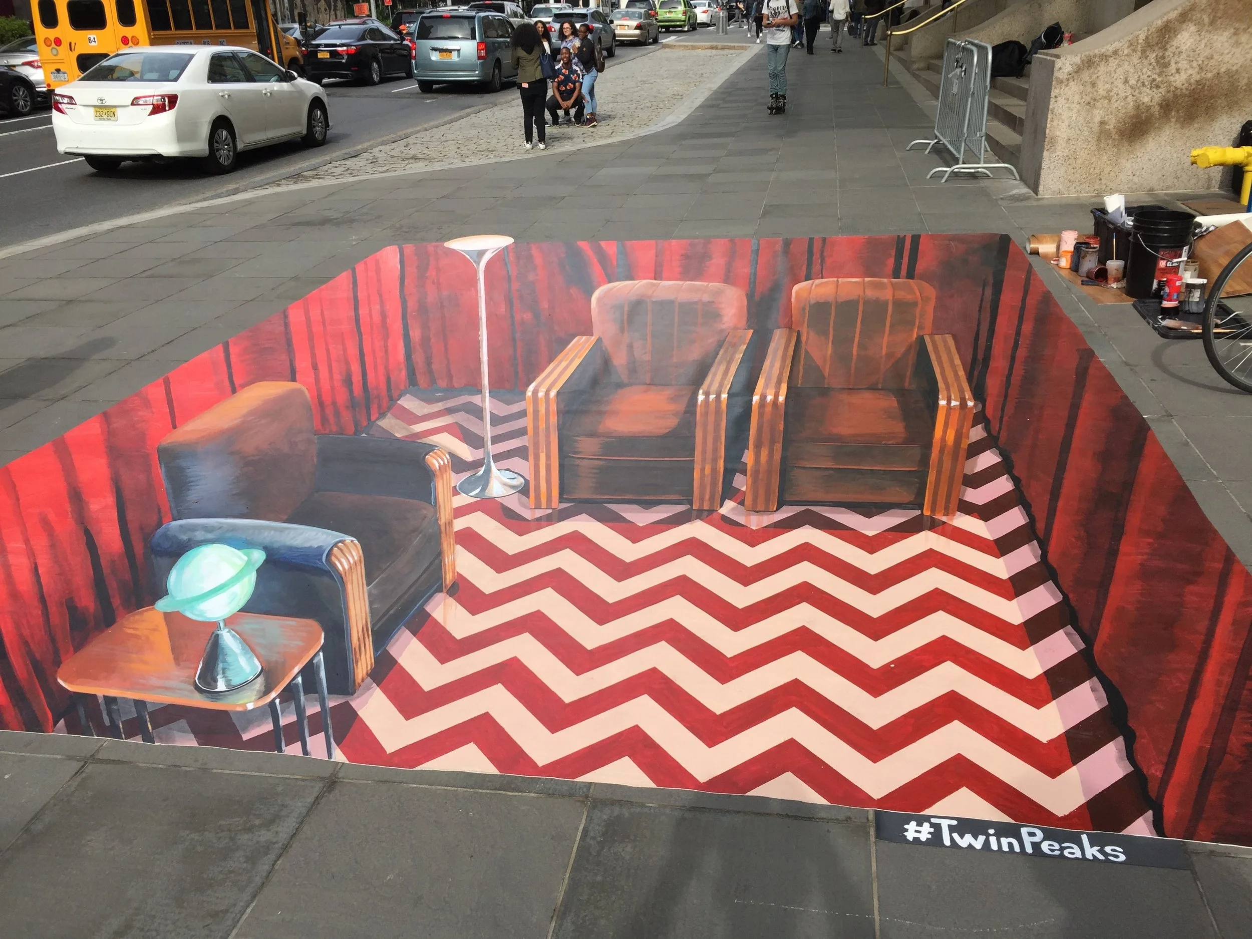 Twin Peaks Street Painting