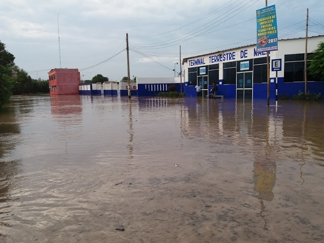 Flooding of the town hospital in Mala