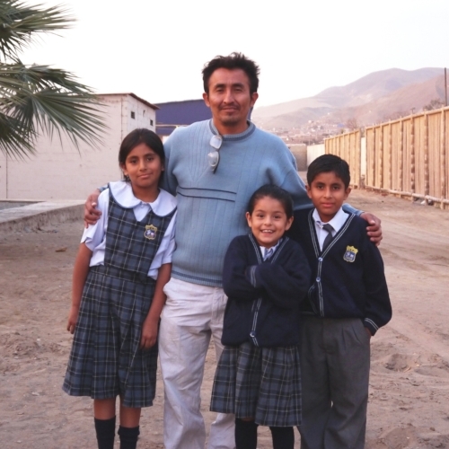 Left to right: Cecilia, Luis sr, emma, and luis jr