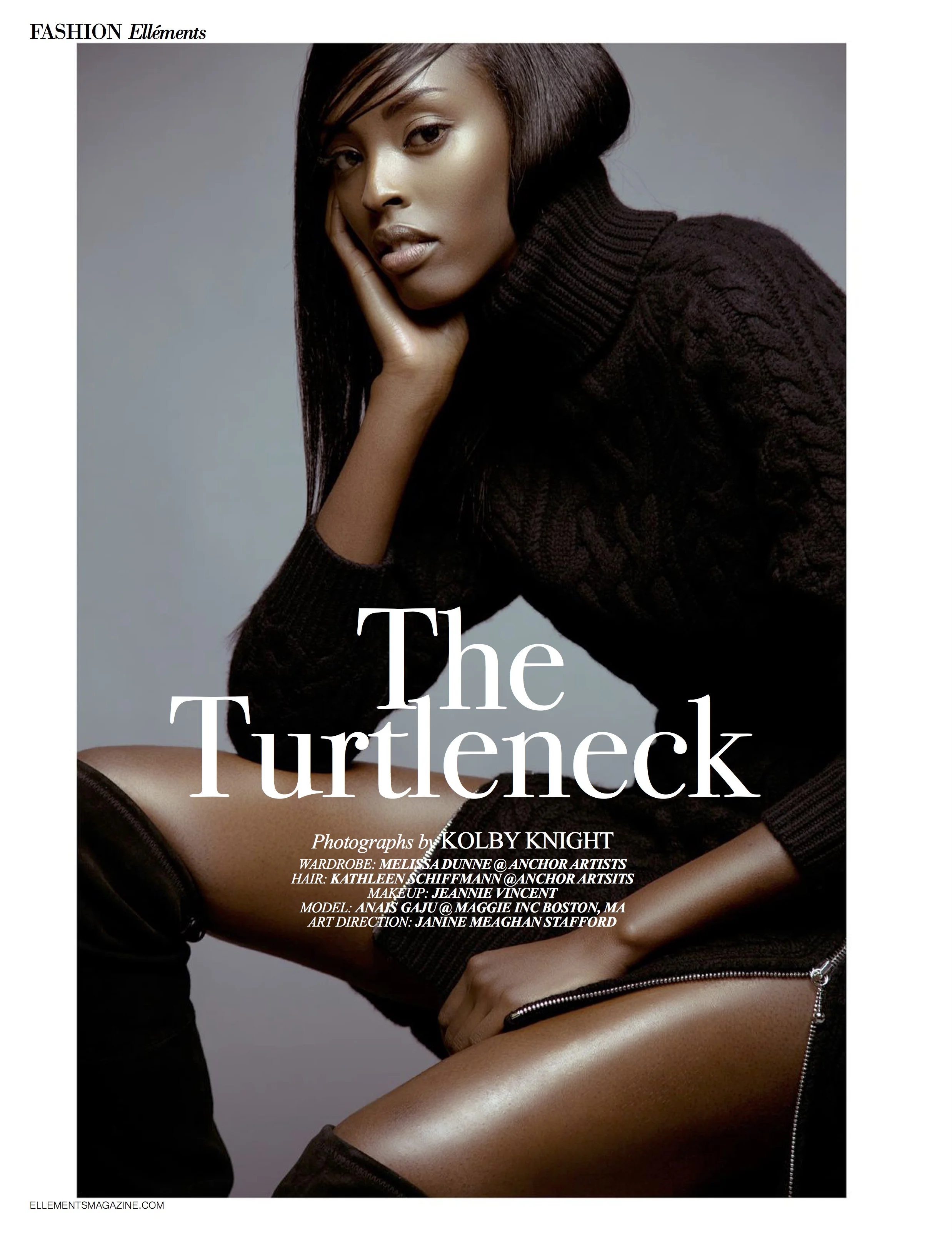 "The Turtleneck" Ellements Magazine, Nov 2015