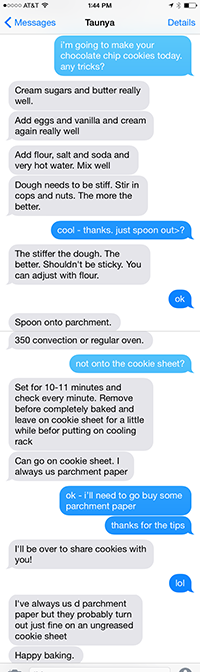 text tips from mom...