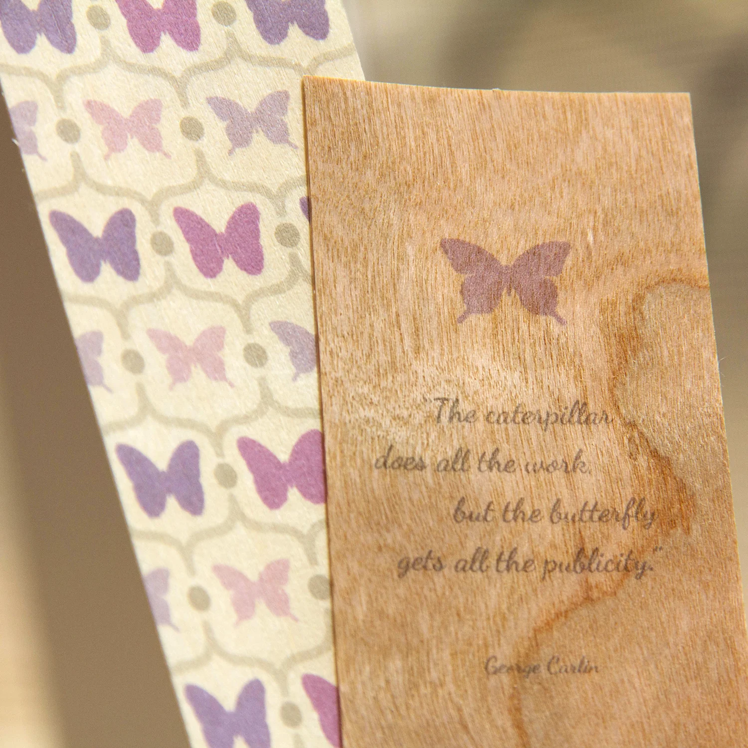 Printed Wood Bookmarks