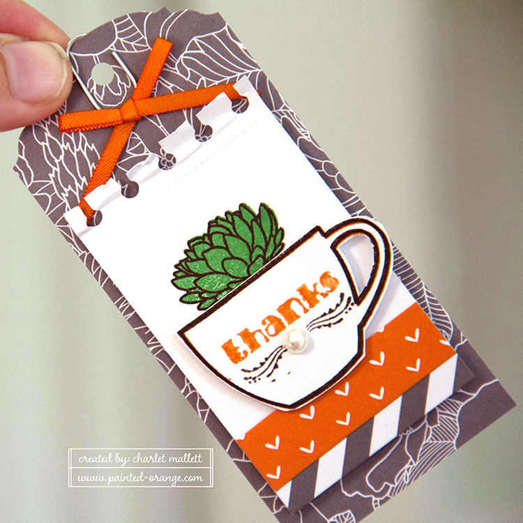 Thanks a Latte July Paper Pumpkin Alternate - Thanks Tag
