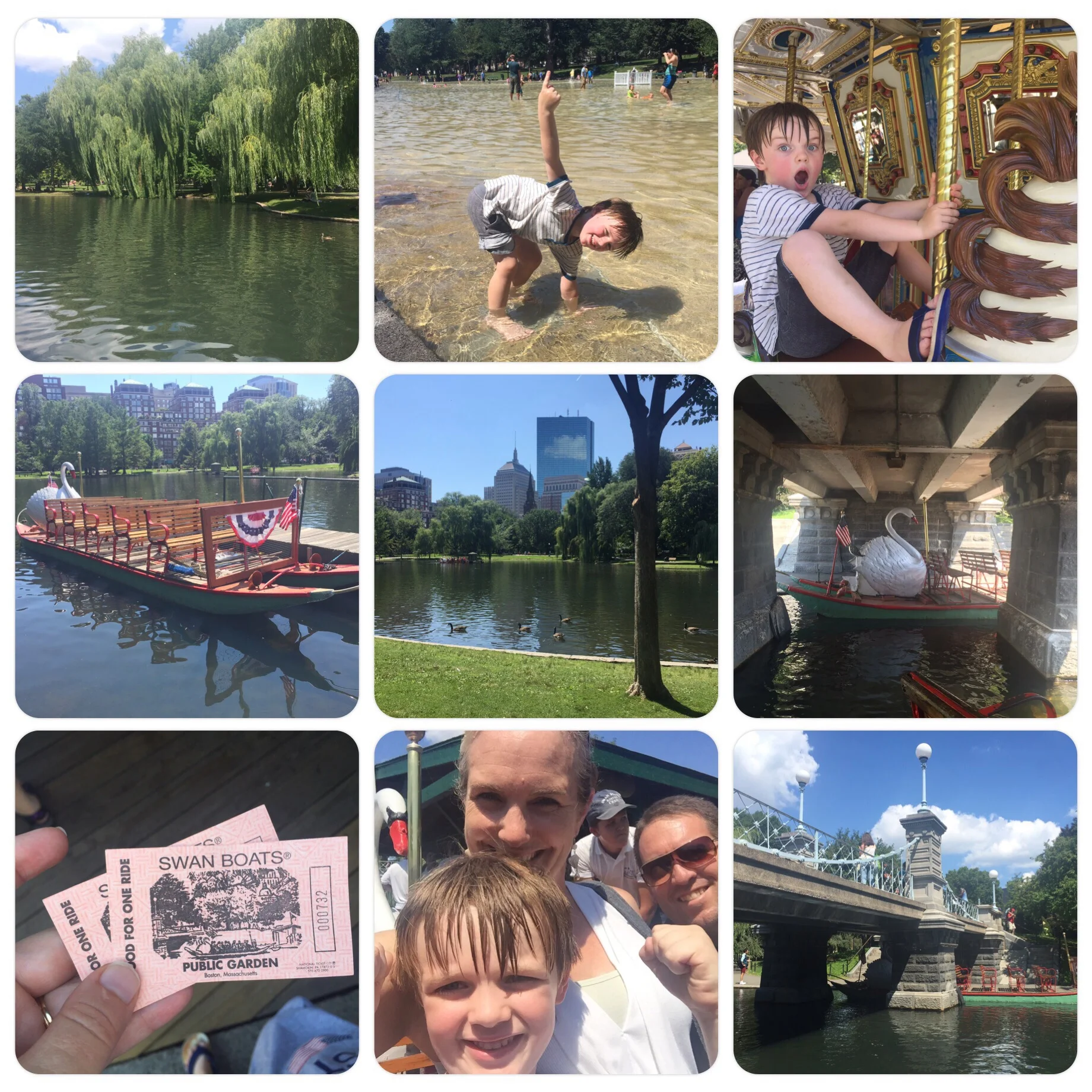 Swan Boat ride - August 2015