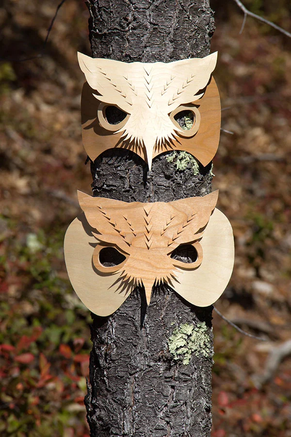 Wood Owl Masks