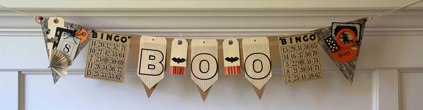 Boo Halloween BARC Wood Banner