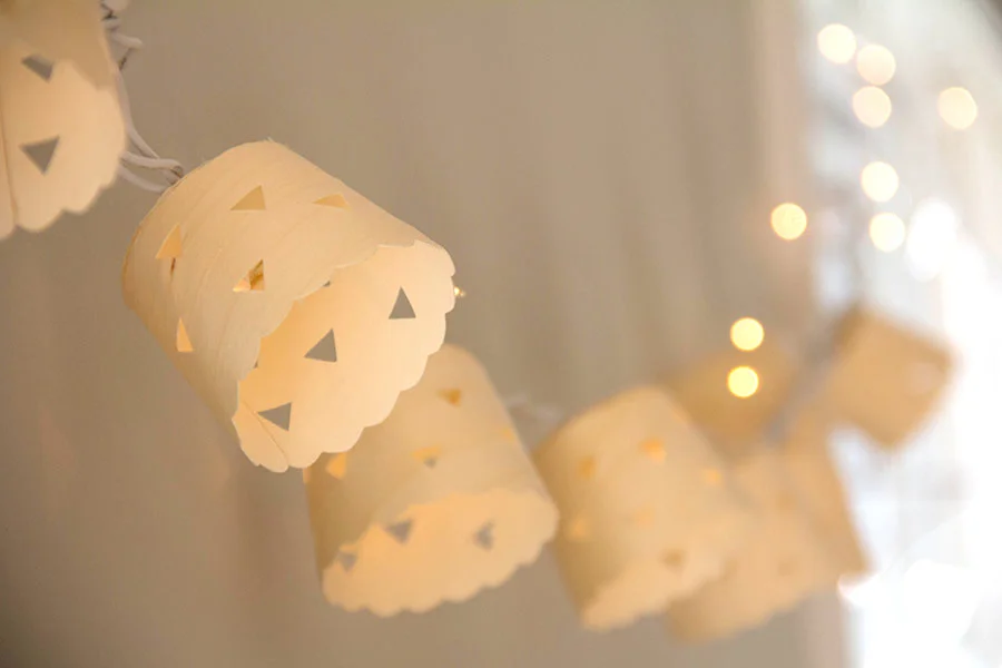 Birch wood garland