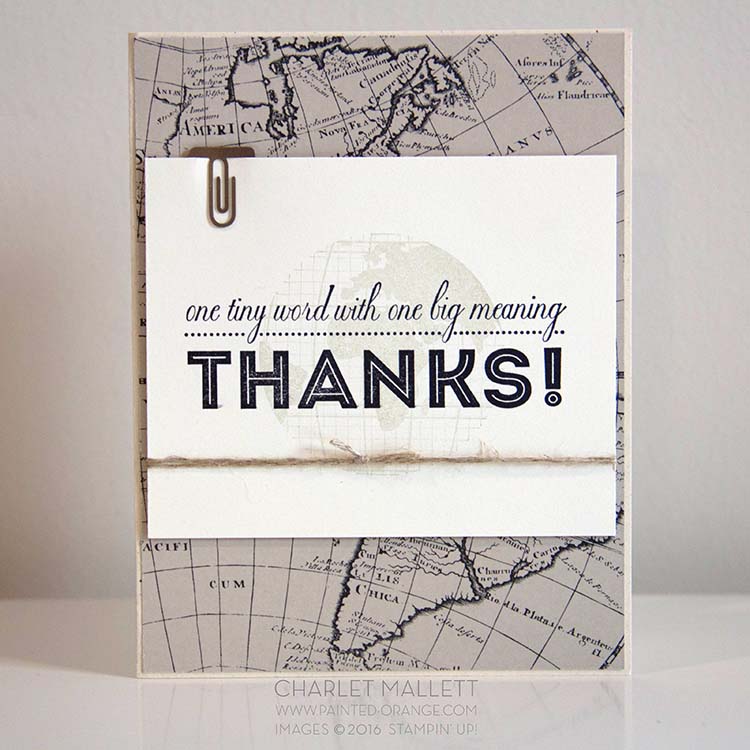 One Big Meaning, Going Global Thank You card #GDP027