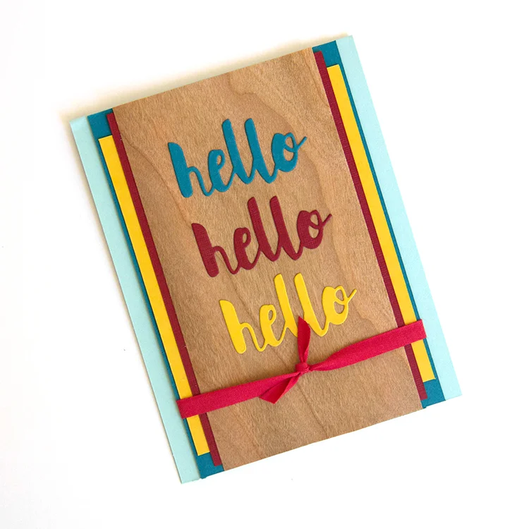 Hello Card for ARC Crafts using Perfect Paper Crafting