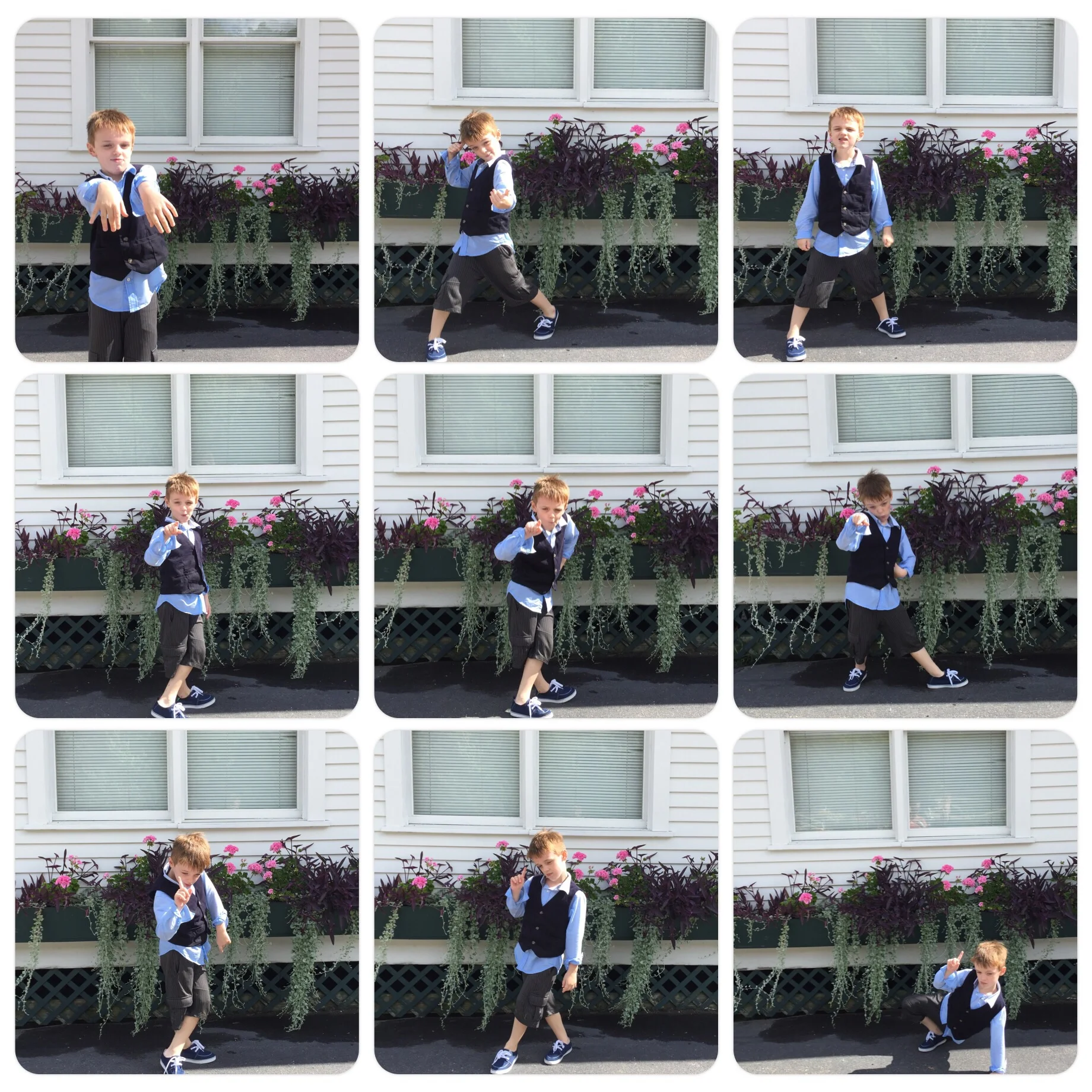 Nic and his killer dance moves.