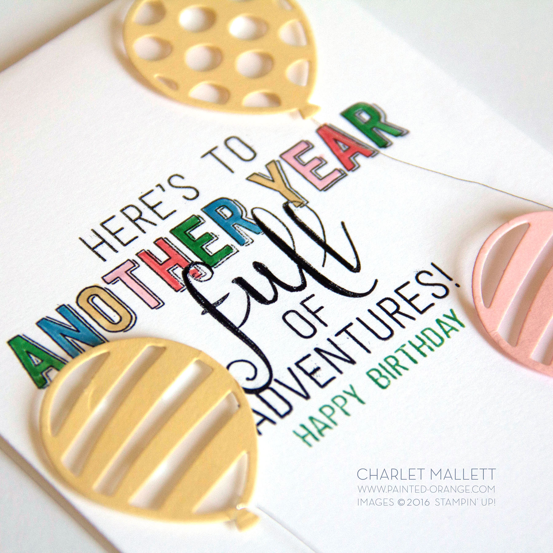 Balloon Adventures - Stampin' Up! 2017 Occasions mini catalog - Charlet Mallett