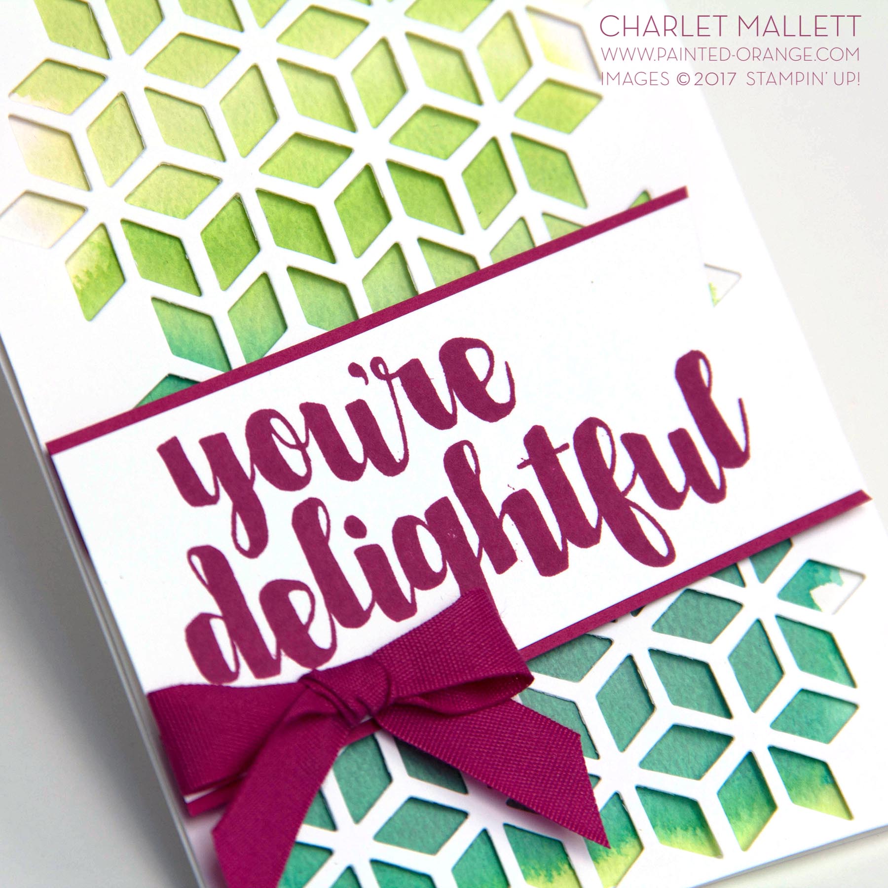 You're Delightful Card, Charlet Mallett - Stampin' Up!
