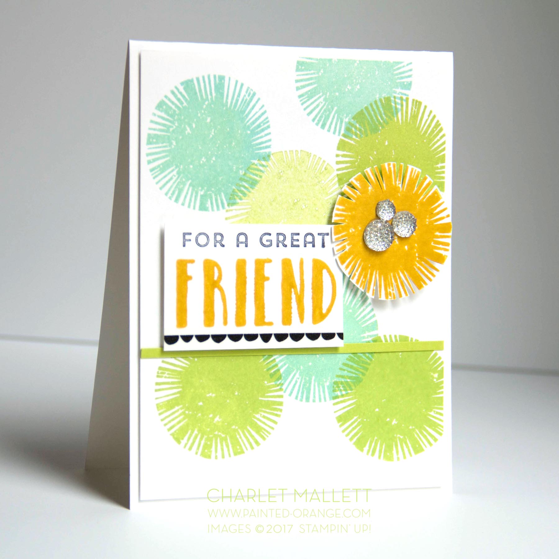Lovely Inside & Out - TGIFC119 Color Challenge. Charlet Mallett, Stampin' Up!