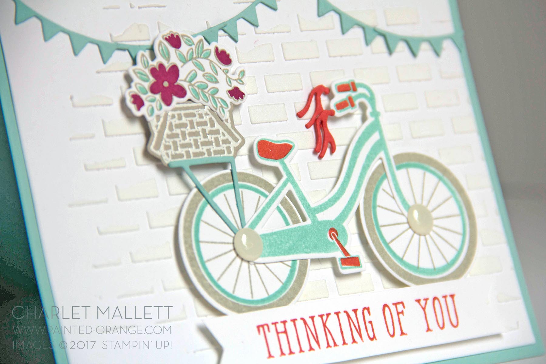 Bike Ride Thinking of You card - Charlet Mallett, Stampin' Up!