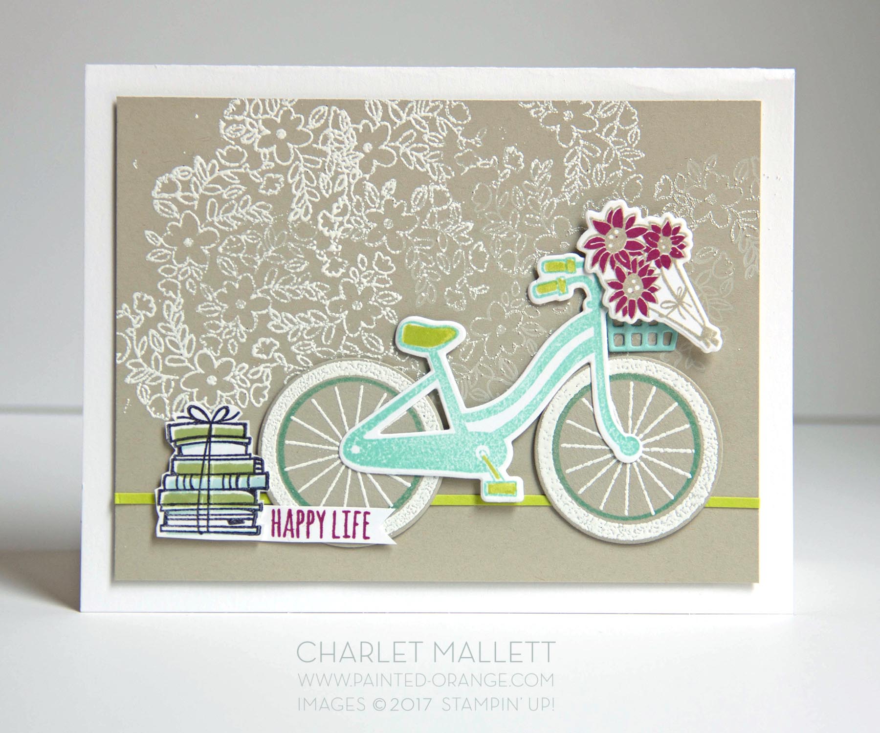 Bike Ride Happy Life - Charlet Mallett, Stampin' Up!