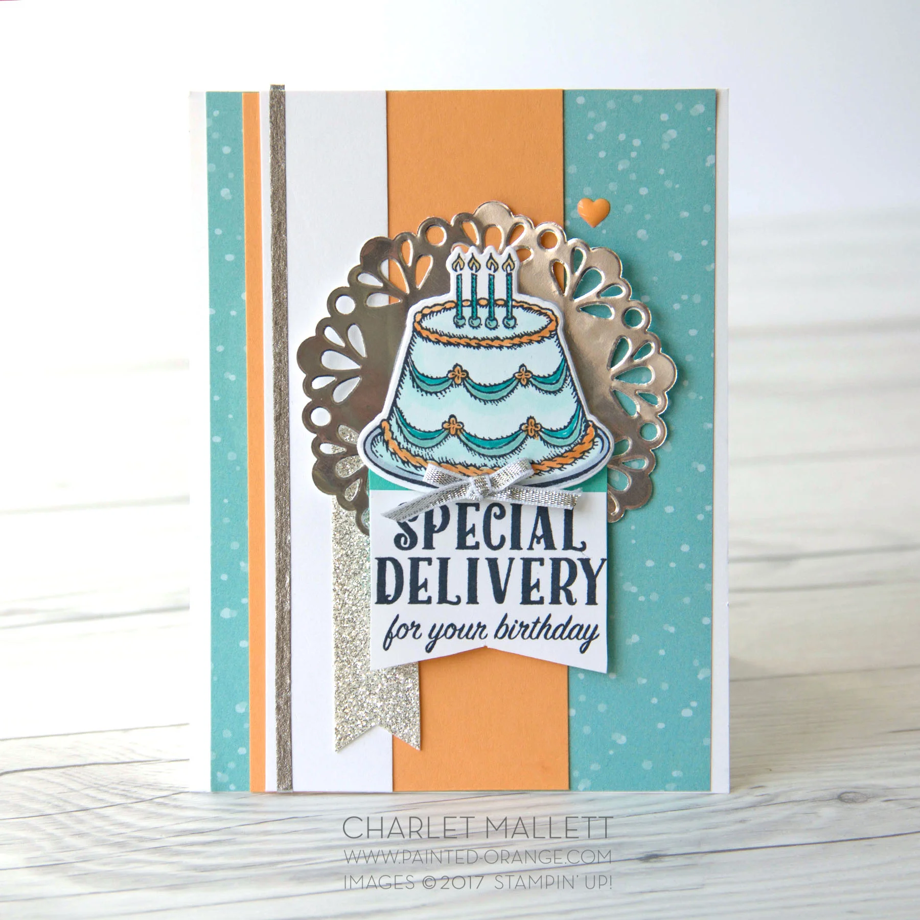 Birthday Delivery What Will You Stamp — Painted Orange