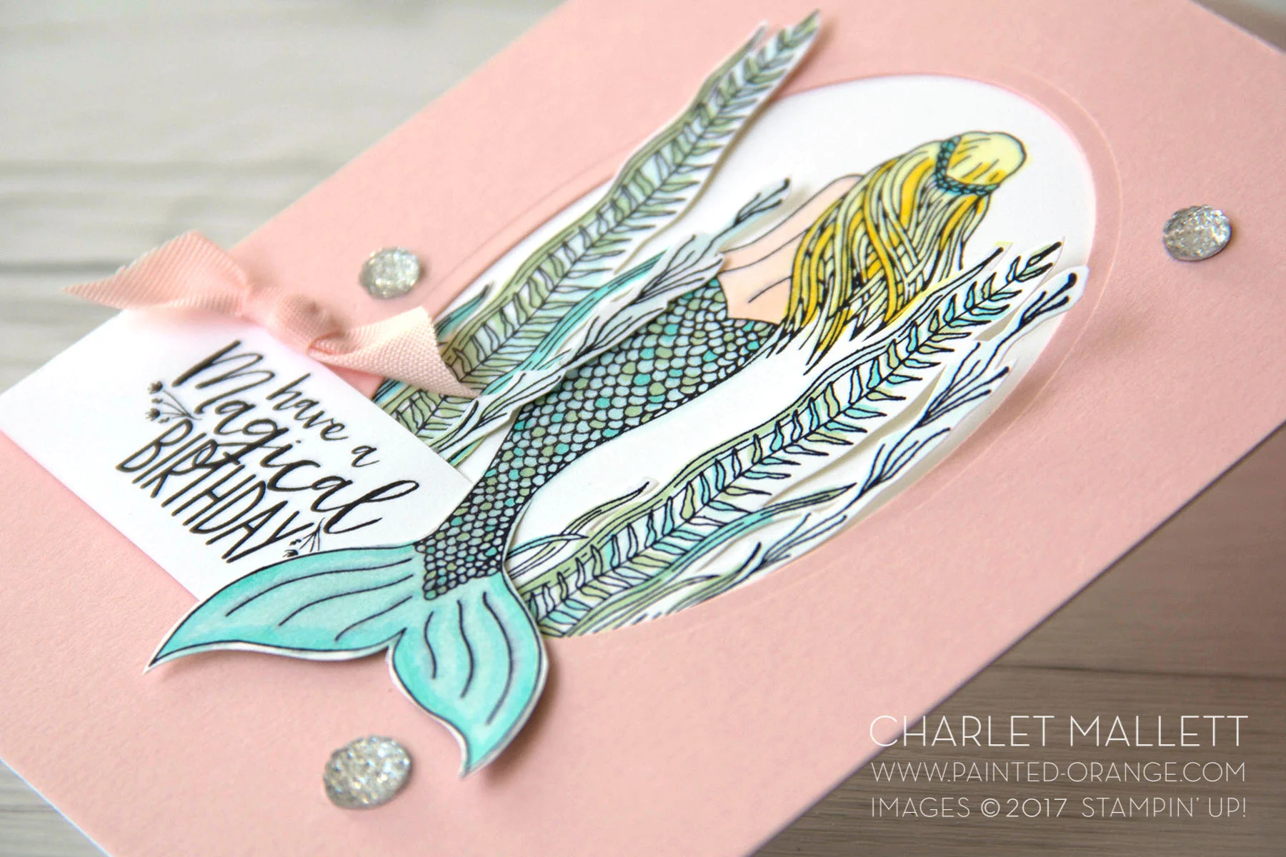 Magical Mermaid Card - Charlet Mallett - Stampin' Up!