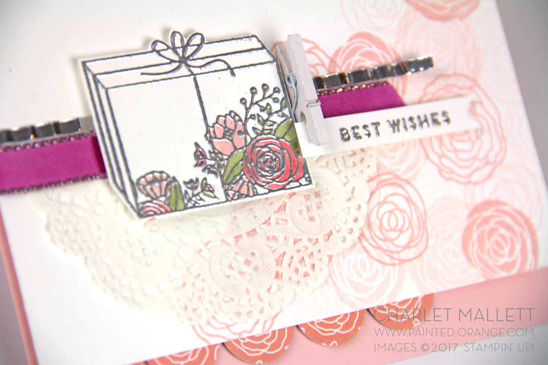 Best Wishes card - Cake Soiree stamp set - Charlet Mallett - Stampin' Up!