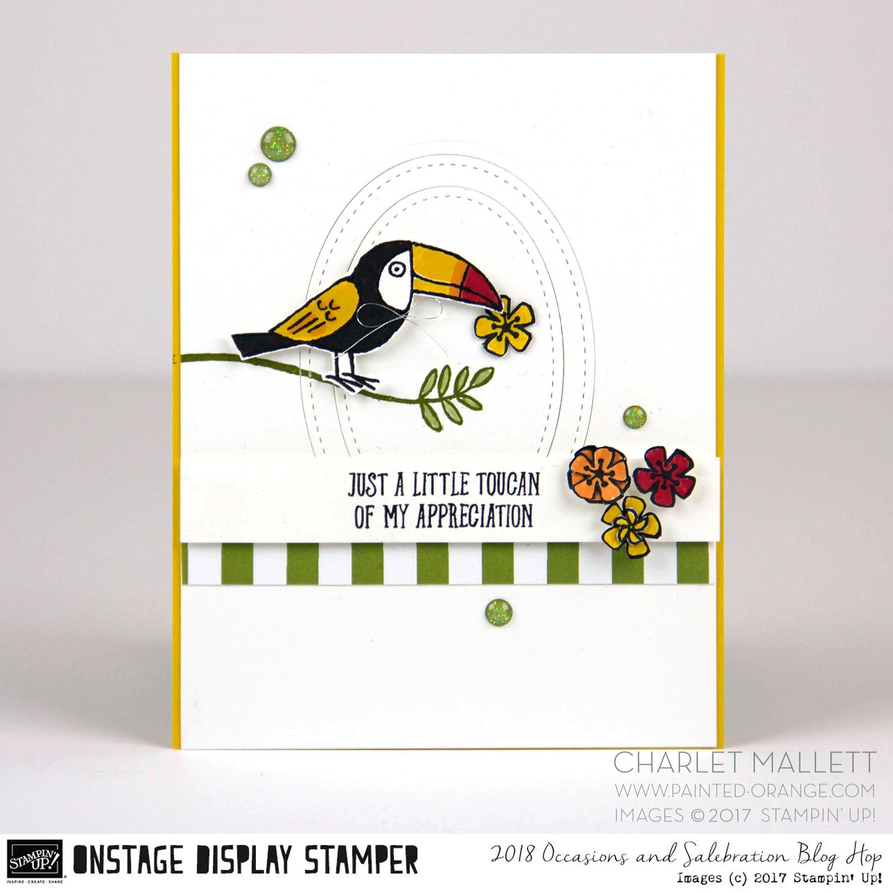 Bird Banter Toucan card- Charlet Mallett - Stampin' Up! Occasions 2018