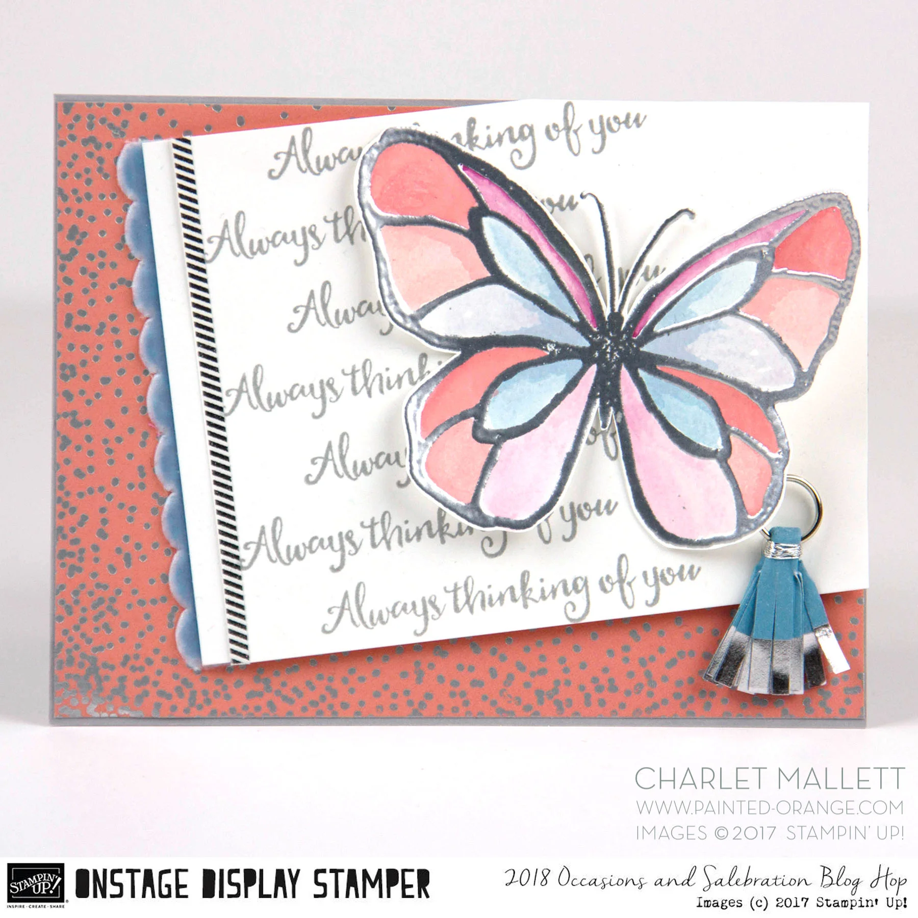 Beautiful Day thinking of you card - Charlet Mallett, Stampin' Up! Occasions 2018
