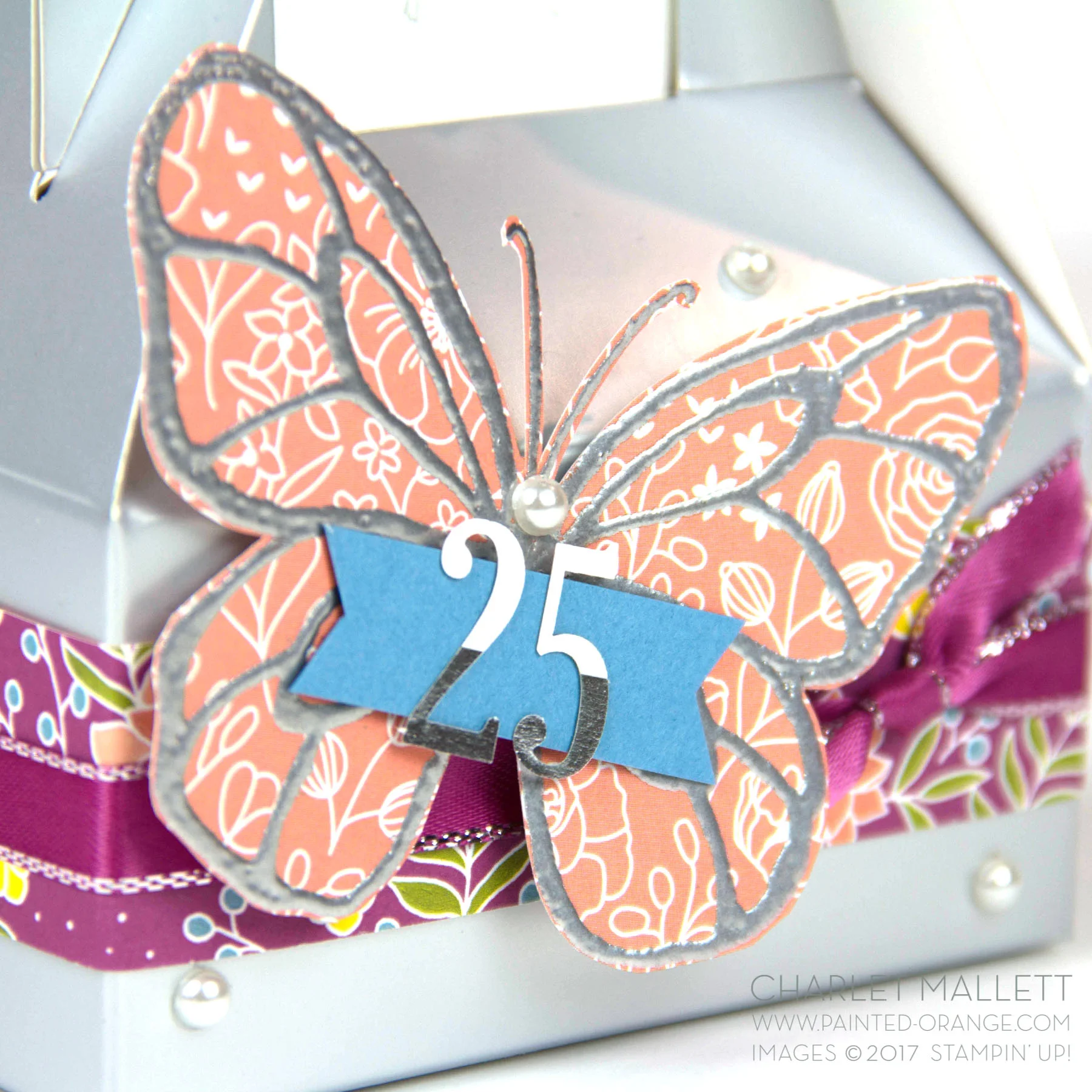 Beautiful Day Silver gable gift box - Charlet Mallett - Stampin' Up! Occasions 2018