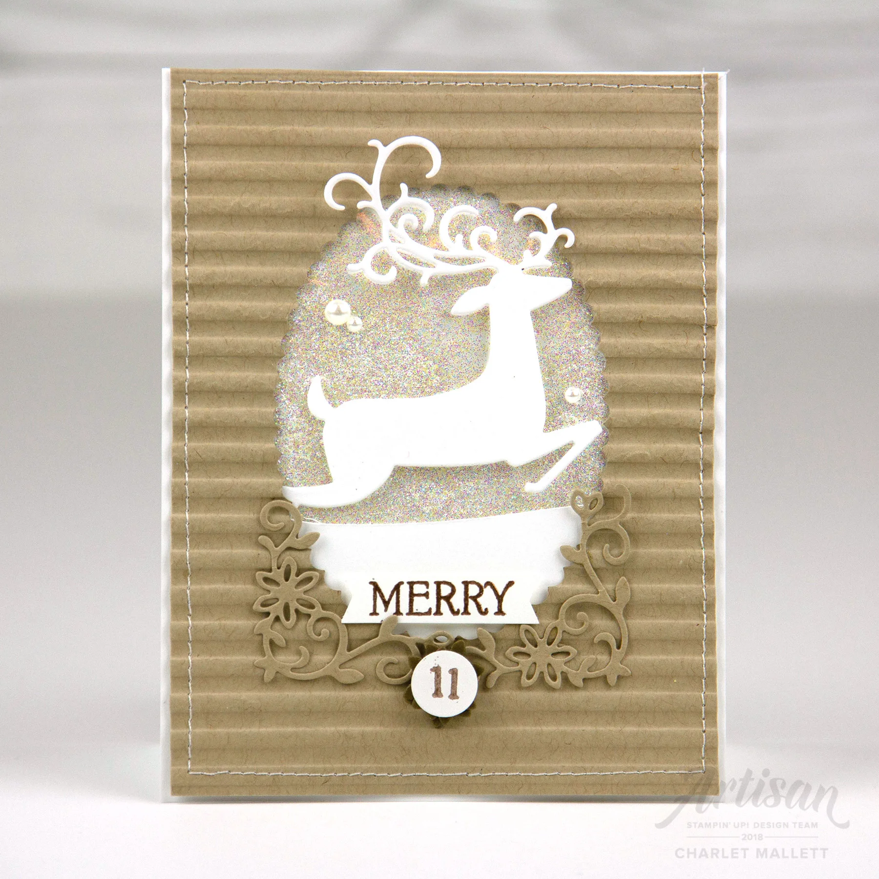 Dashing Deer Card #11 - Charlet Mallett, Stampin' Up!