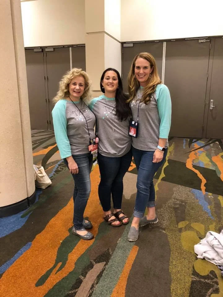 Elizebeth, Cathy, Charlet (Artisan sisters for life!)