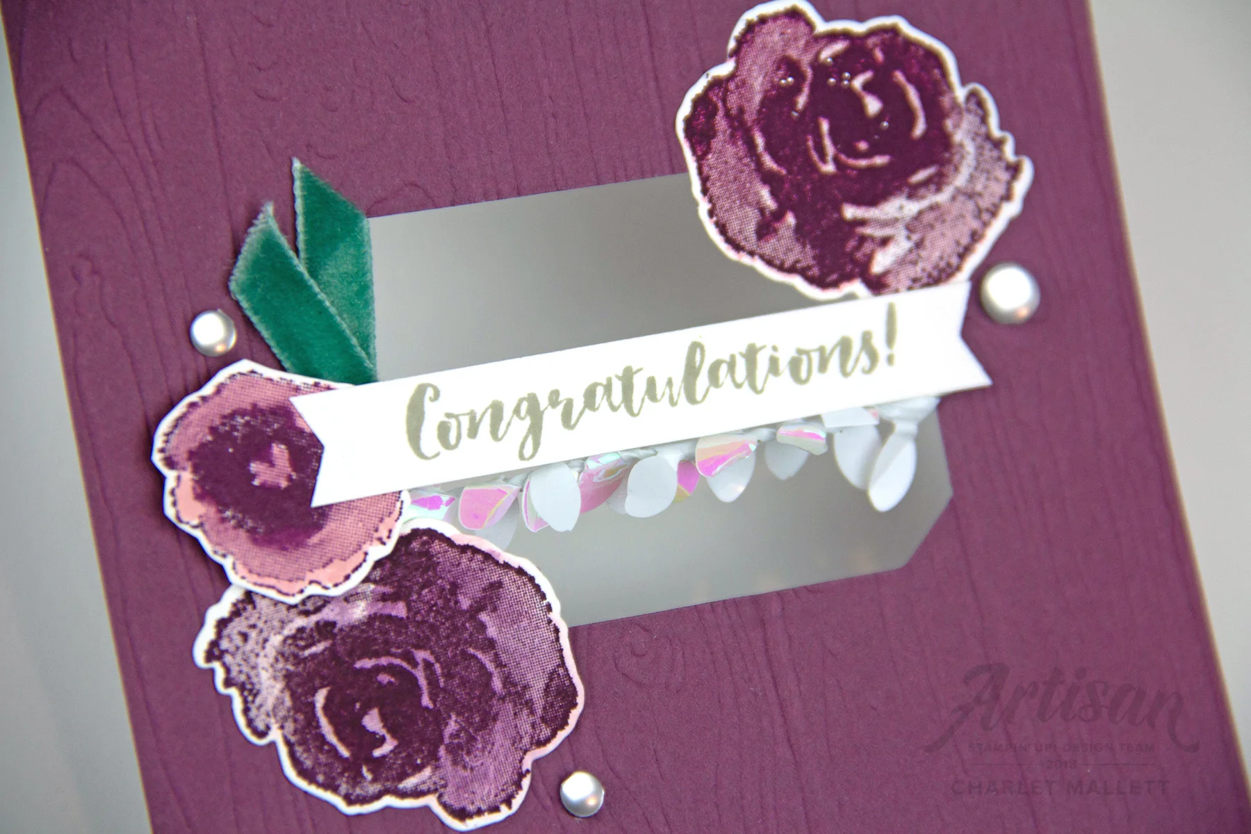 First Frost new year card, Congratulations - Charlet Mallett, Stampin’ Up!