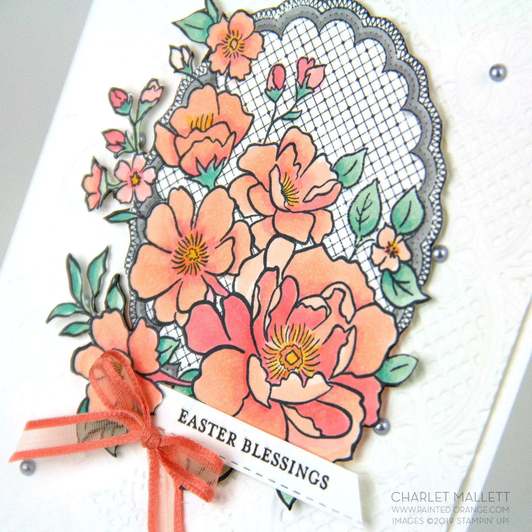 Lovely Lattice Easter Card - Charlet Mallett, Stampin’ Up!