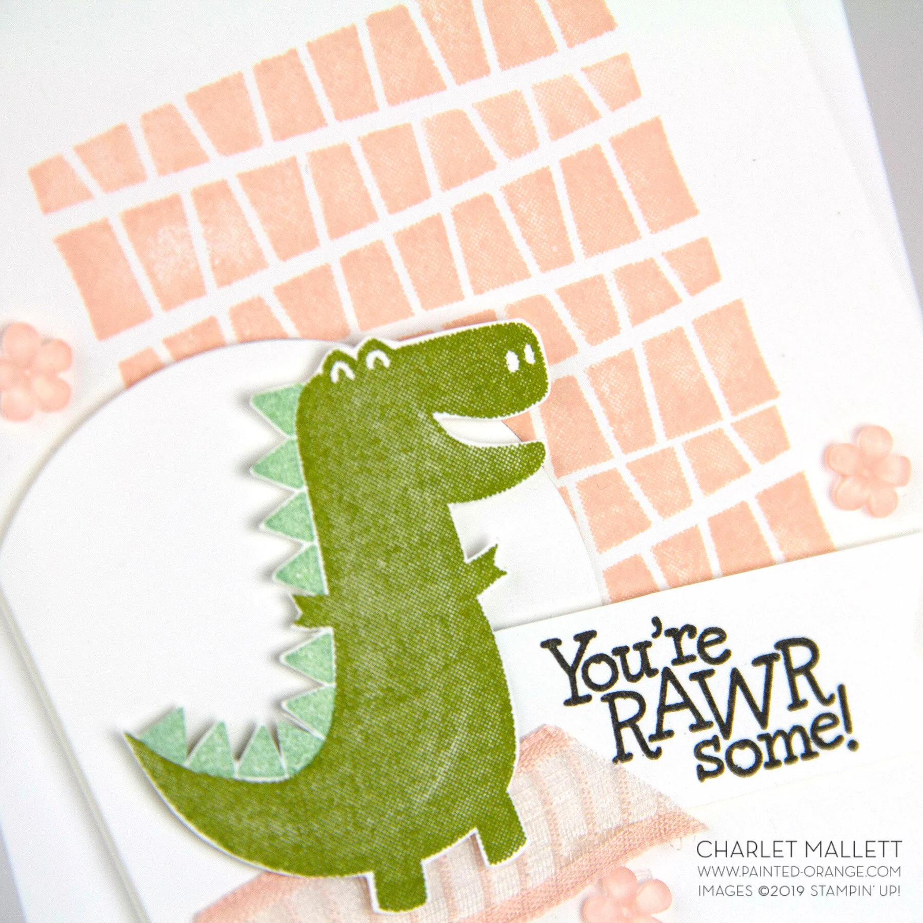 Dino Days Rawrsome Card - Charlet Mallett, Stampin’ Up!