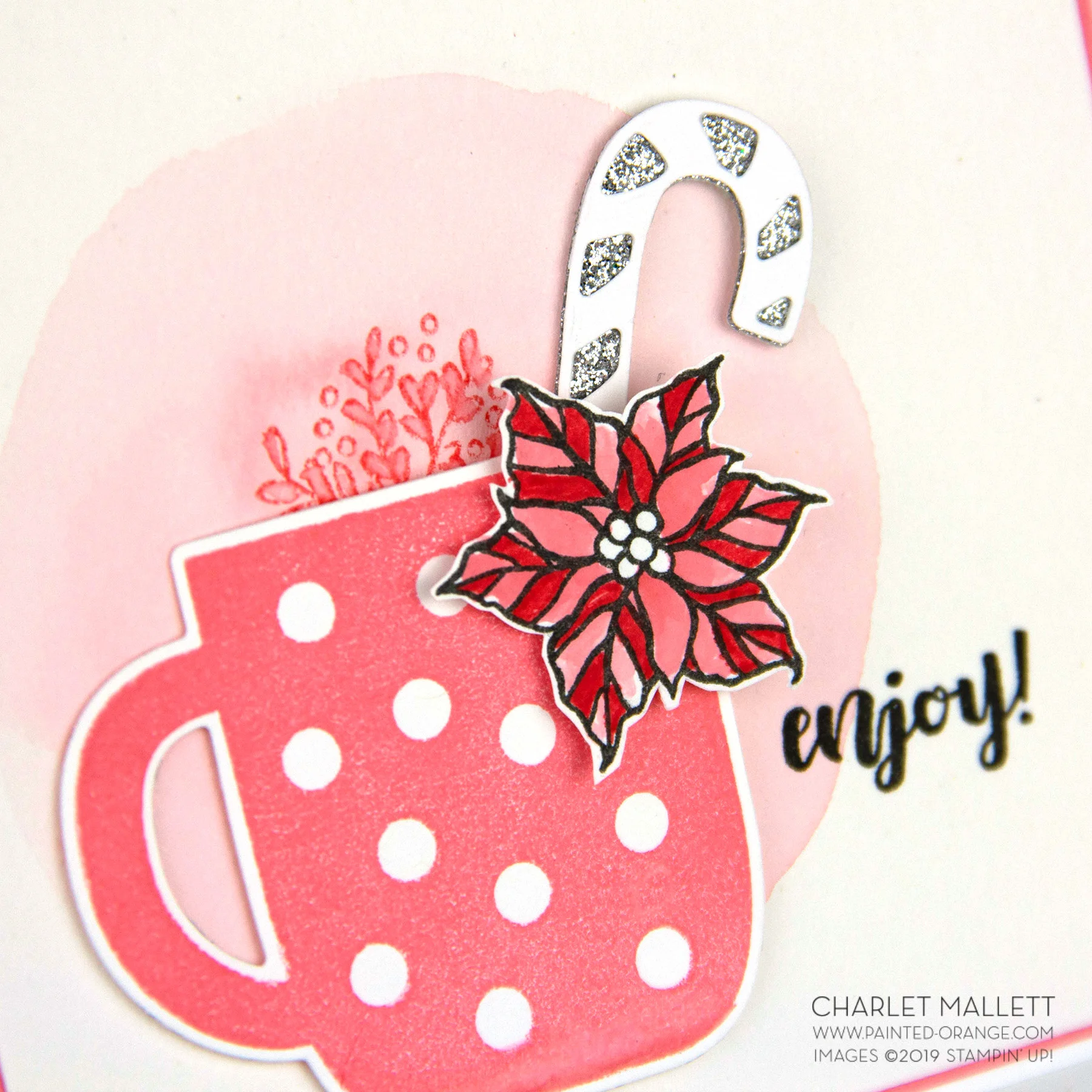 Cup of Christmas card - Charlet Mallett, Stampin’ Up!