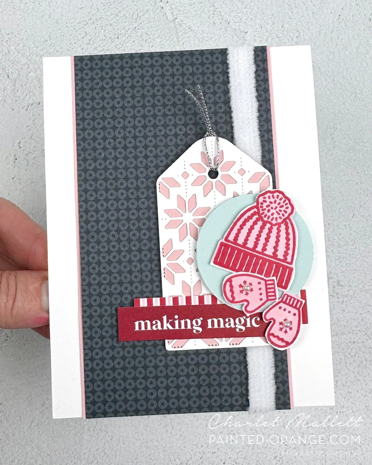 Making Magic! Pulled together three fun Holiday products to create this card for #gdp518 sketch challenge. Swipe to see our sketch this challenge and play along! @global_design_project 

Keeping Traditions Kit
Stay Warm Stamp set
Patterned Tag Dies

