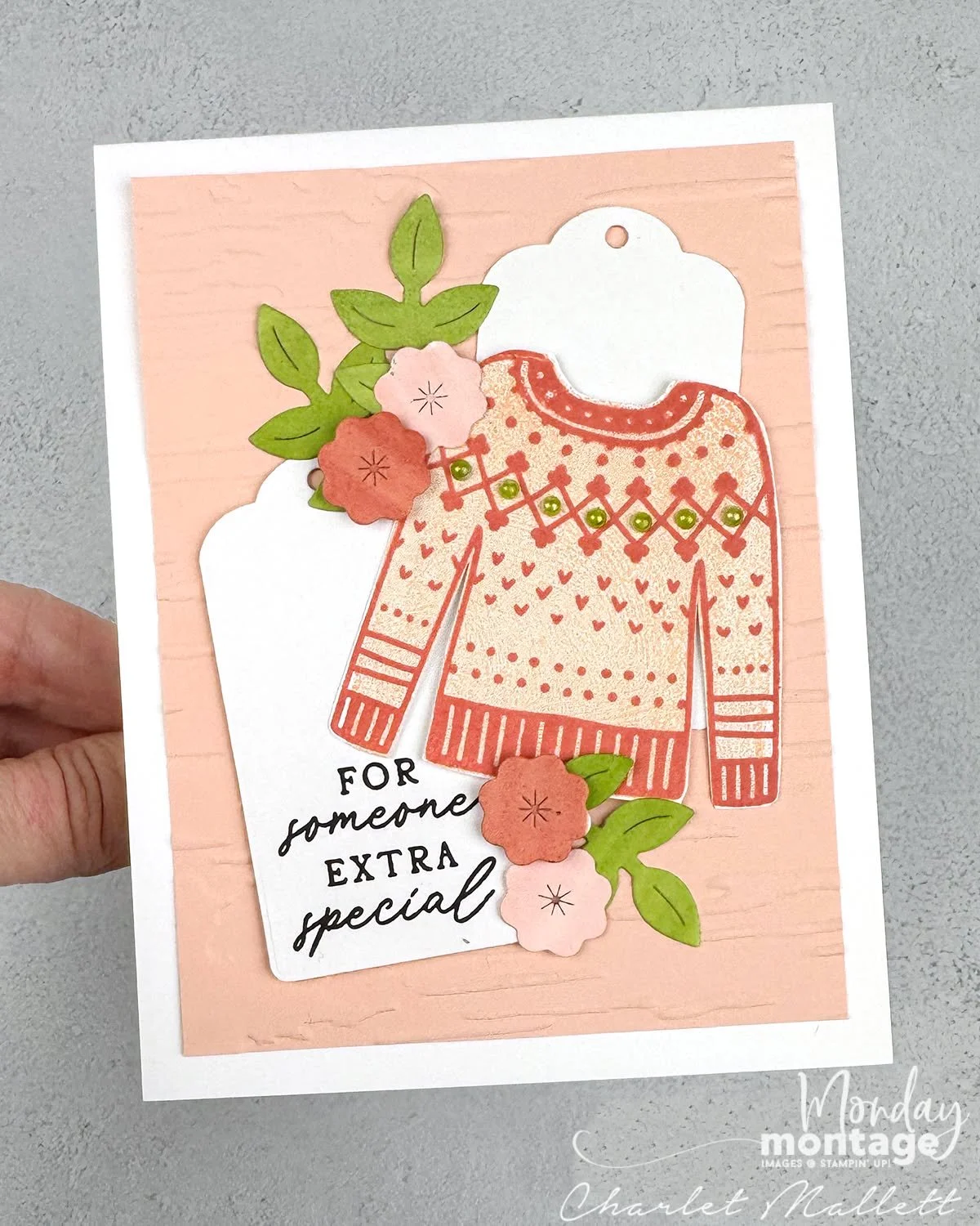 Sweater Weather! It is officially chilly in my neck of the woods. Brr. Heat is on and sweaters are the new wardrobe. I love the sweater image from the Stay Warm stamp set and I used it to create this card for @global_design_project color challenge. C