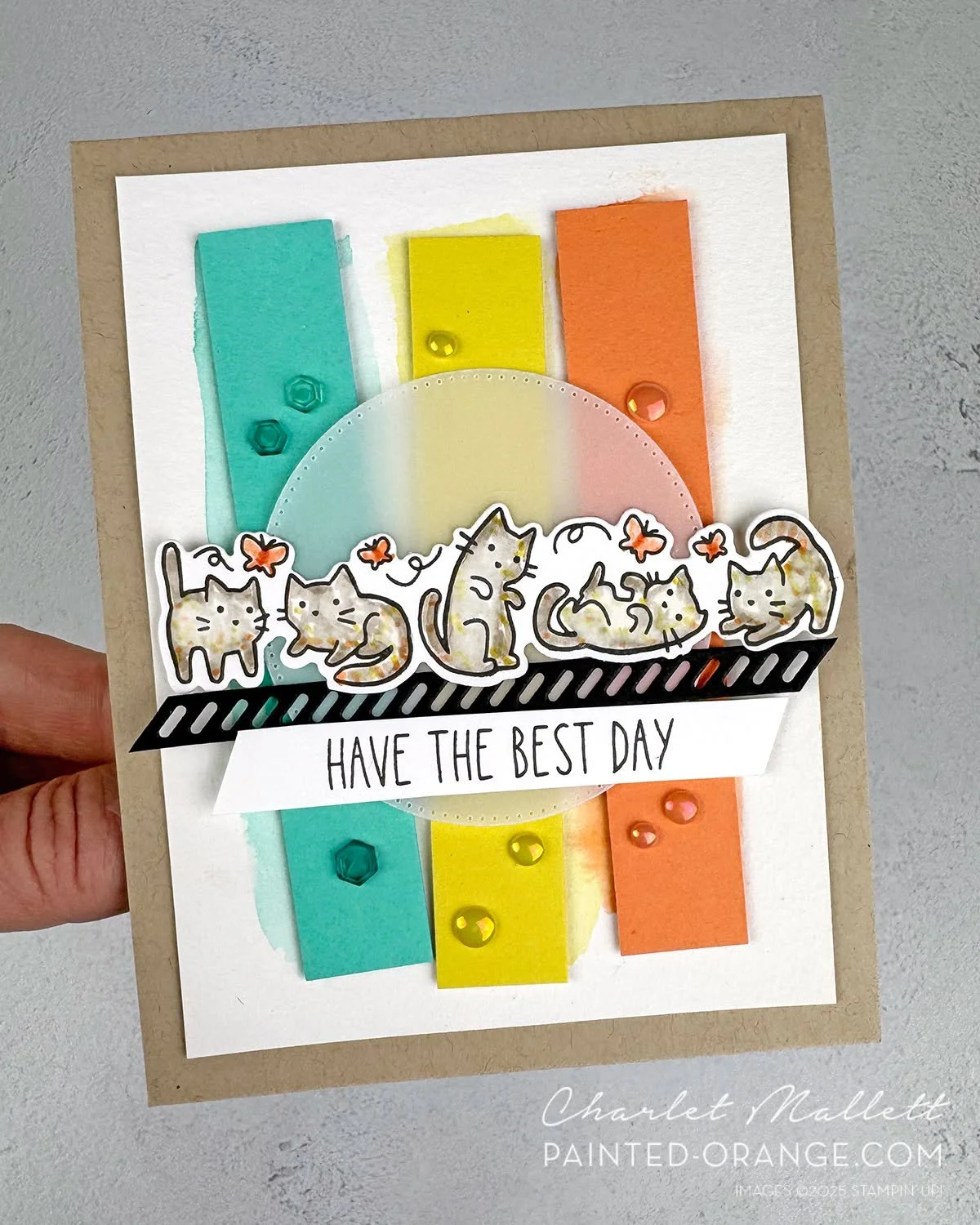 Welcome to the latest Monday Montage InstaHop! ✂️✨ I created a card for @global_design_project #gdp536 - we are casing an adorable project by Leah. I love the three vertical stripes and the puppy focal. cased her project fairly close.

I've used a ne