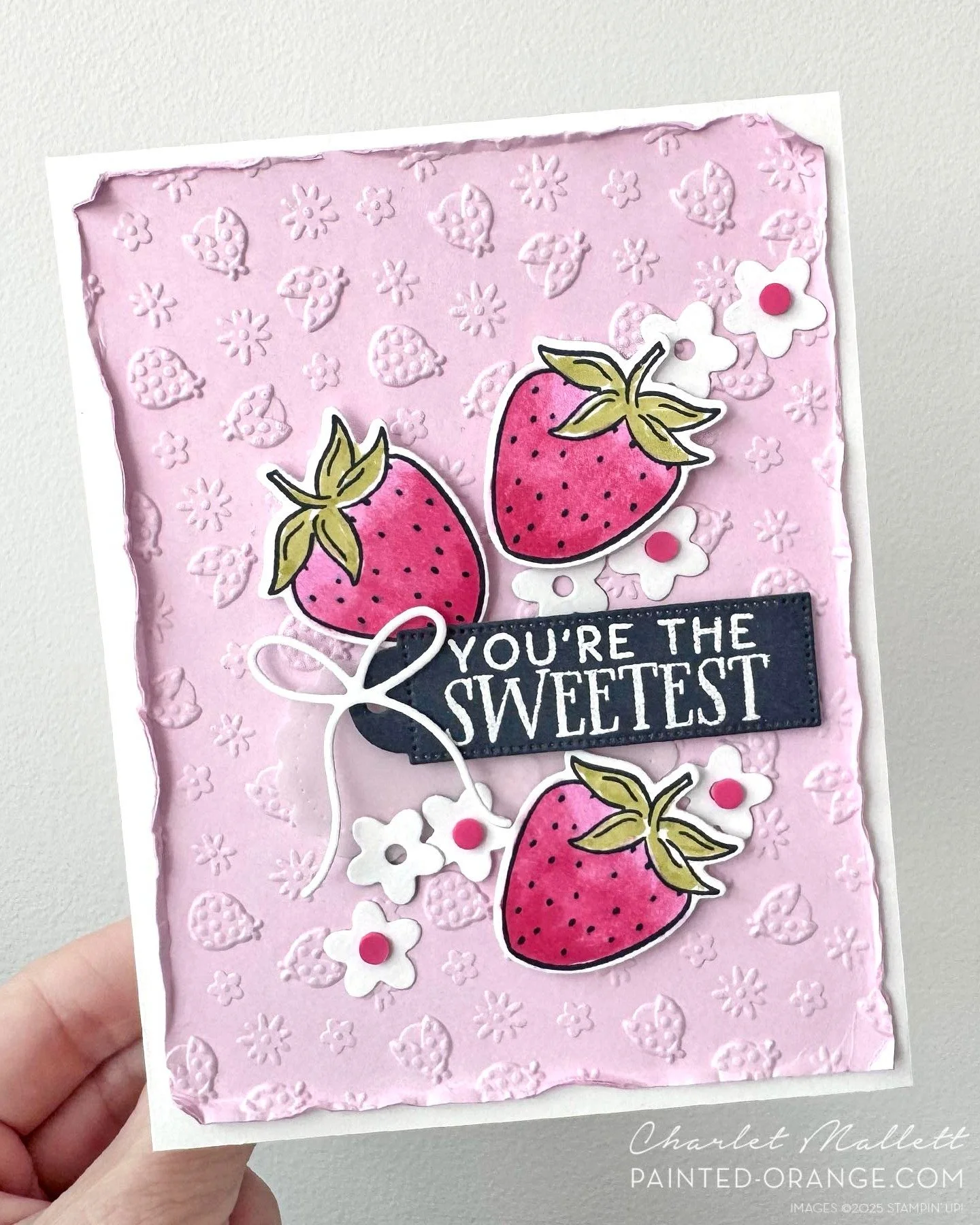 I finally got a chance to sit down and play in my craft room and it felt so good! It's been a busy couple of weeks. I created this card using the 'Filled with Sweetness' bundle for @global_design_project we are casing the fabulous Monique. I love the