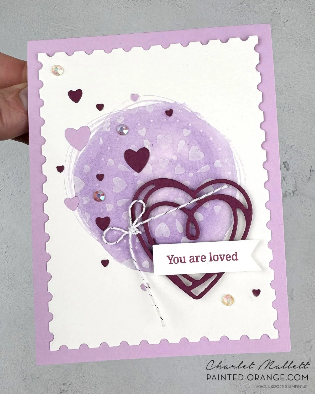PURPLE, purple, PURPLE! I completely forgot to post this card I created for Fancy Friday. It was just sitting in my "to post" folder all sad and lonely. Time to share. Better late than NEVER. 😝

#stampinup #cardmaker #cardmaking

Chris too