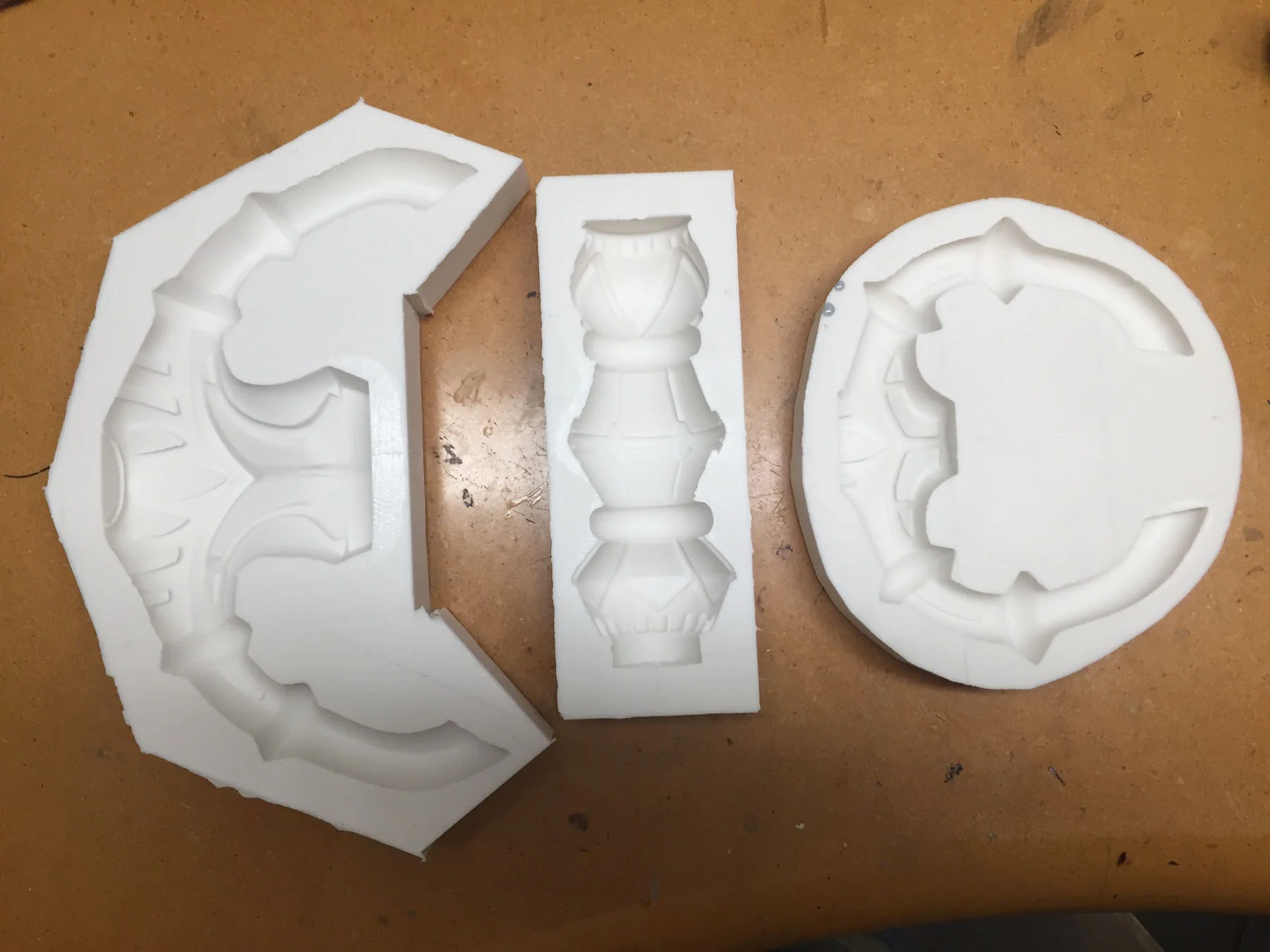 One-part molds of the Hilt, Handle and Pommel.