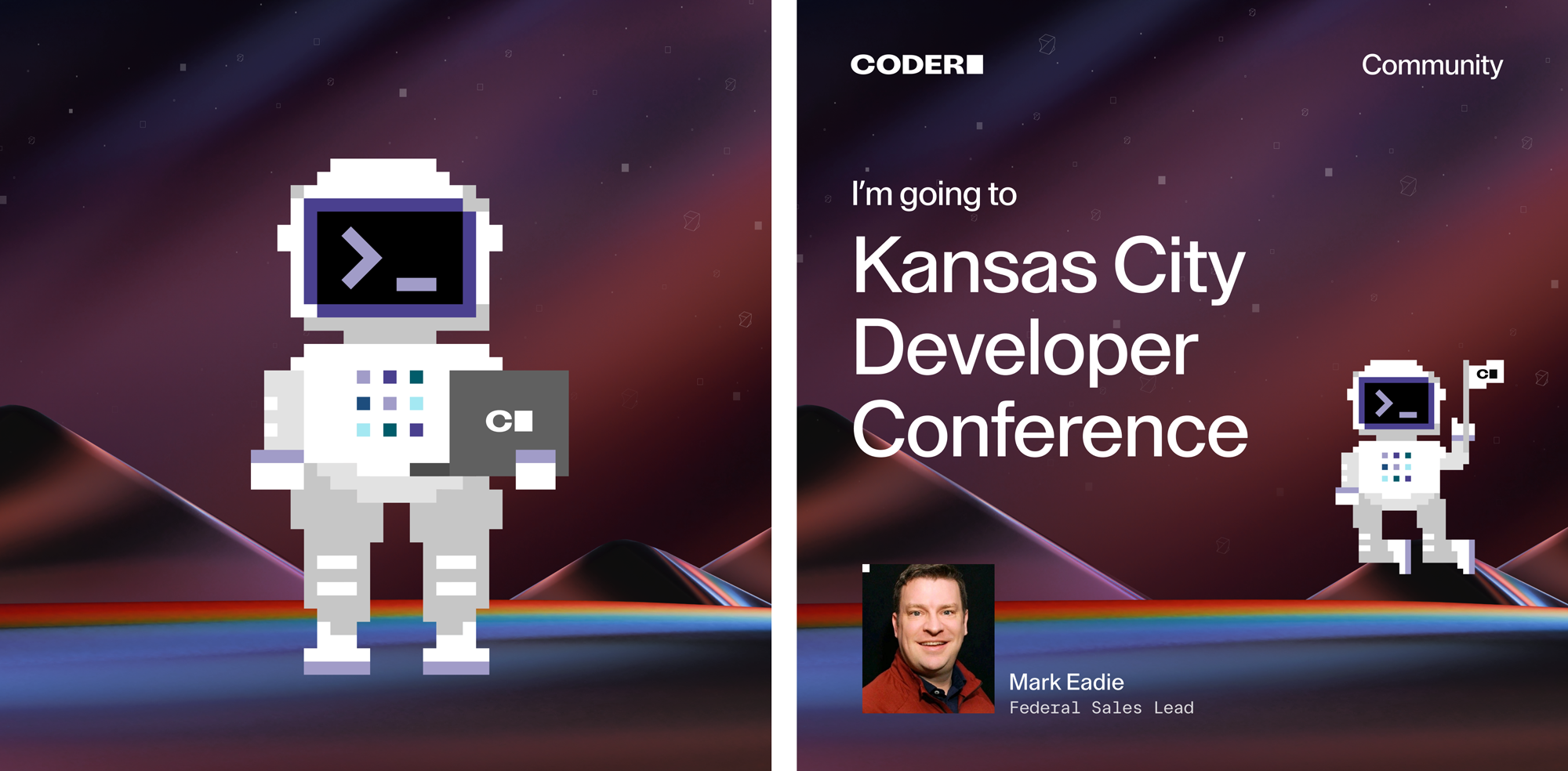 Coder 8-bit astronaut