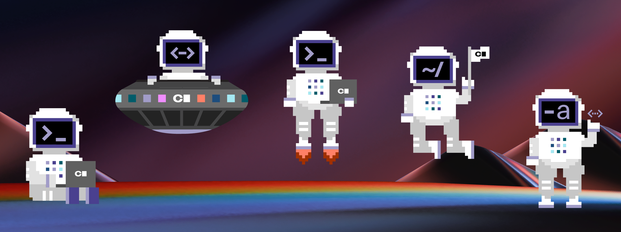 8-bit astronaut library