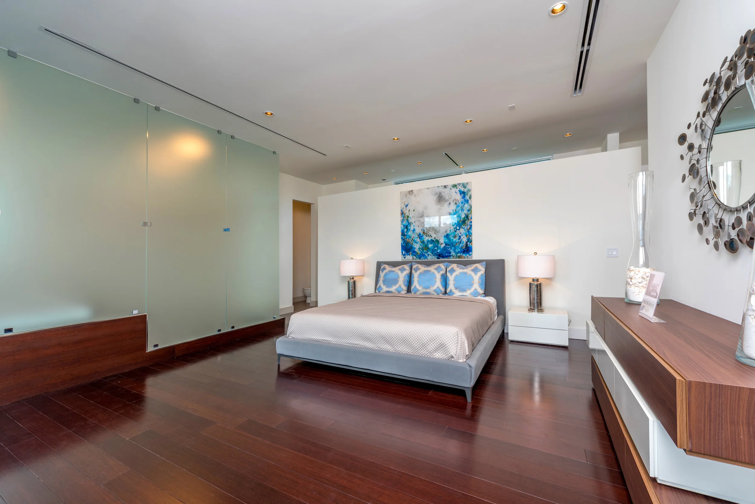 The Setting Homes Plum House Miami Florida Interior Master Bedroom TARIS Real Estate