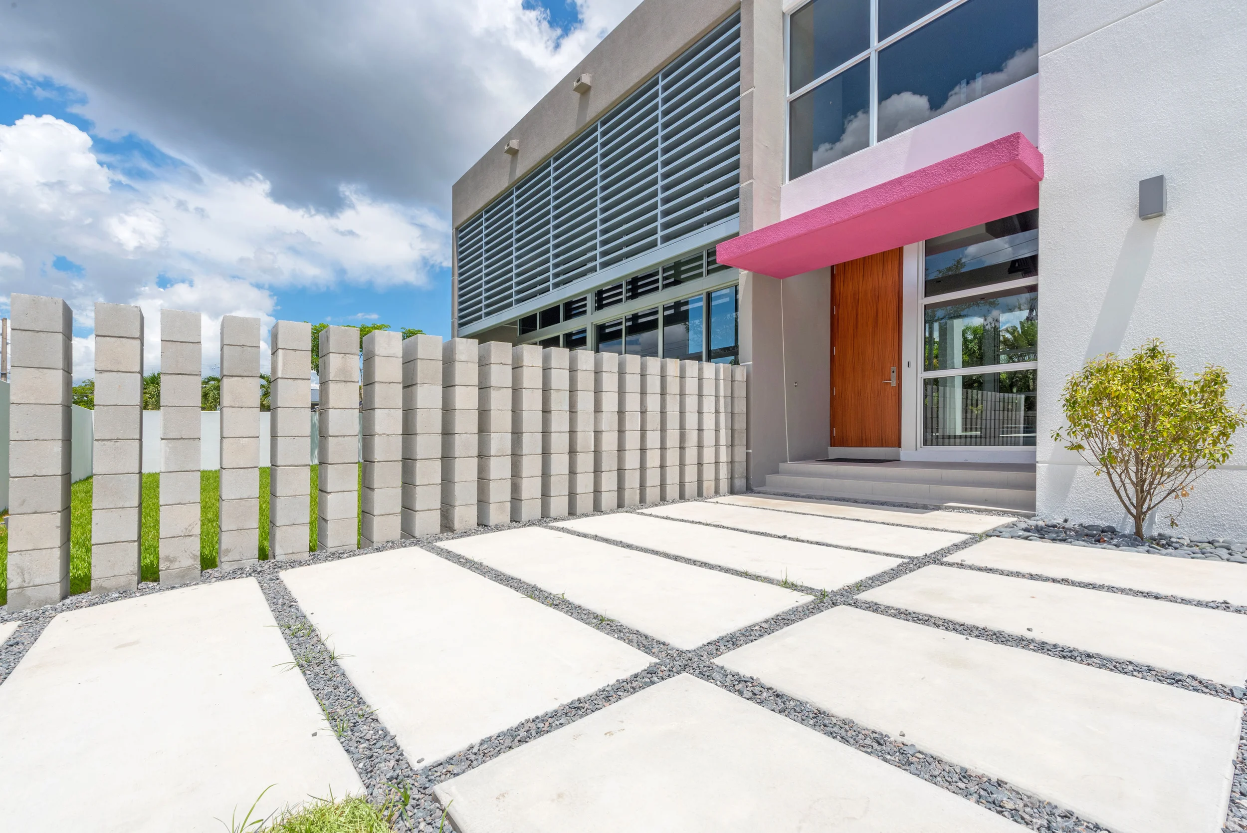 The Setting Homes Plum House Miami Florida Exterior Entry TARIS Real Estate
