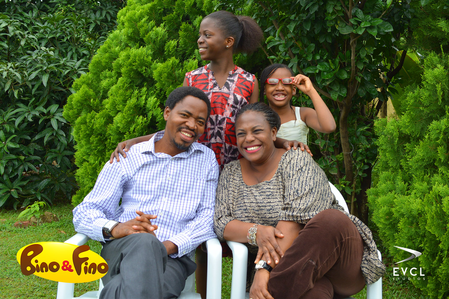 'Dad', 'Bino', 'Mum' and 'Fino'!