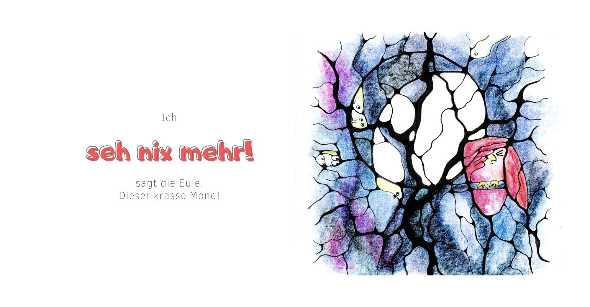 Das MondBilderBuch von Dr. Marion Ettemeyer mit kunstvollen, neurographischen Zeichnungen.