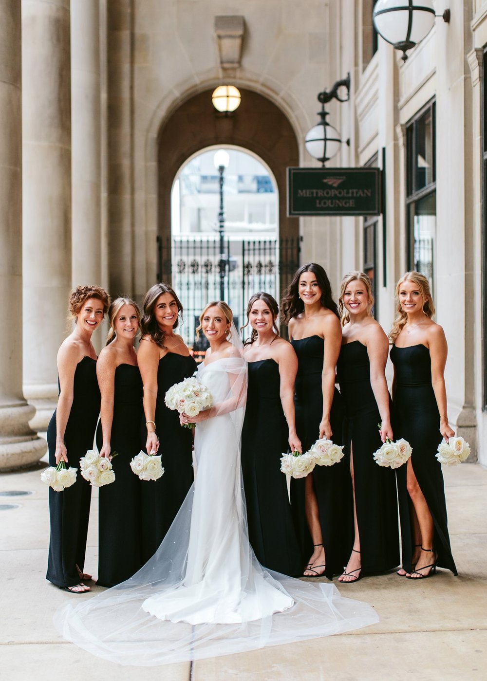 bridesmaid photo at union station